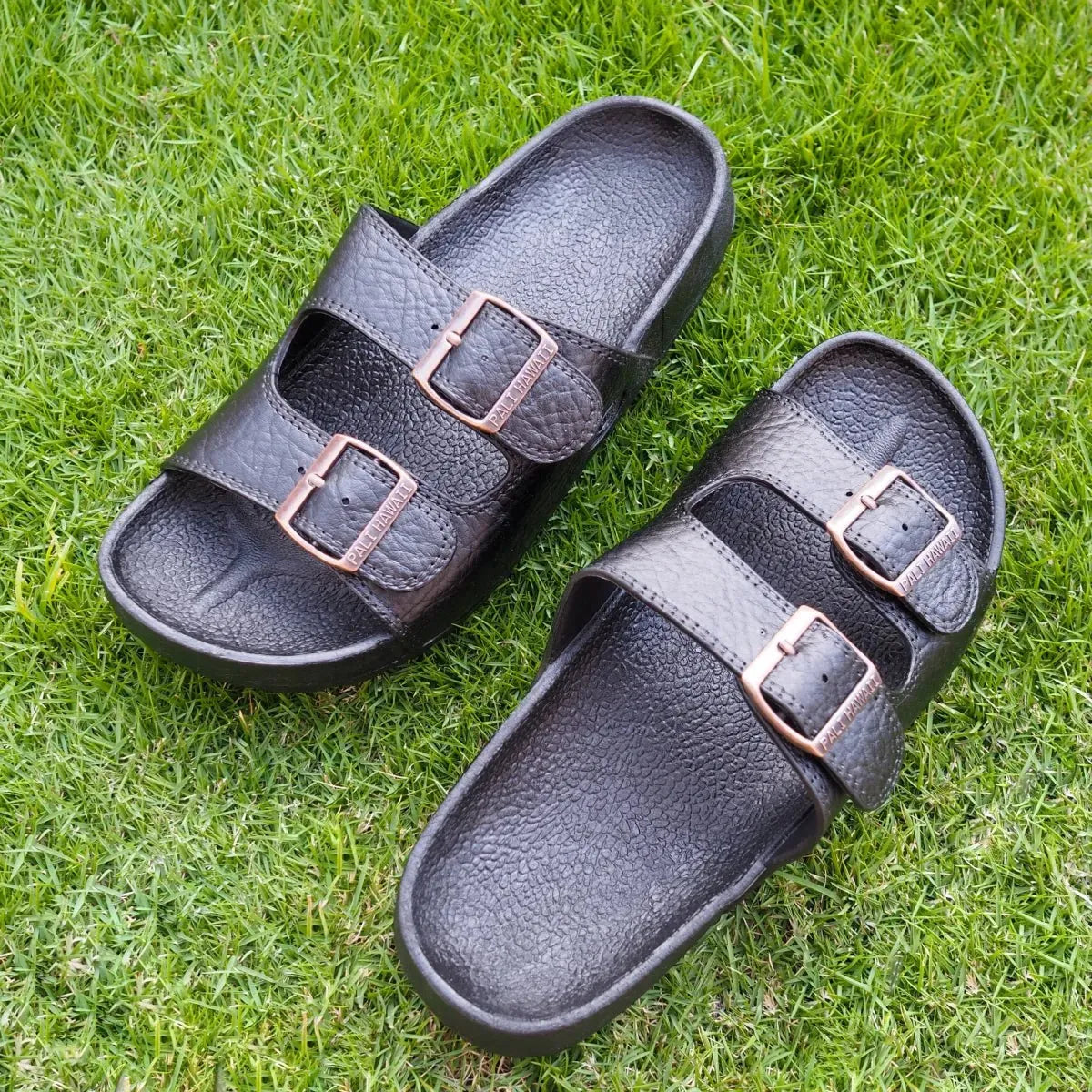 Black buckle jandals® - pali hawaii jesus sandals - alohaz