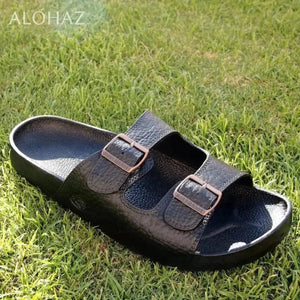 Black buckle jandals® - pali hawaii jesus sandals