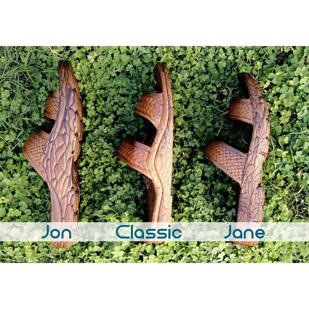 Black classic jandals® - pali hawaii jesus sandals - alohaz