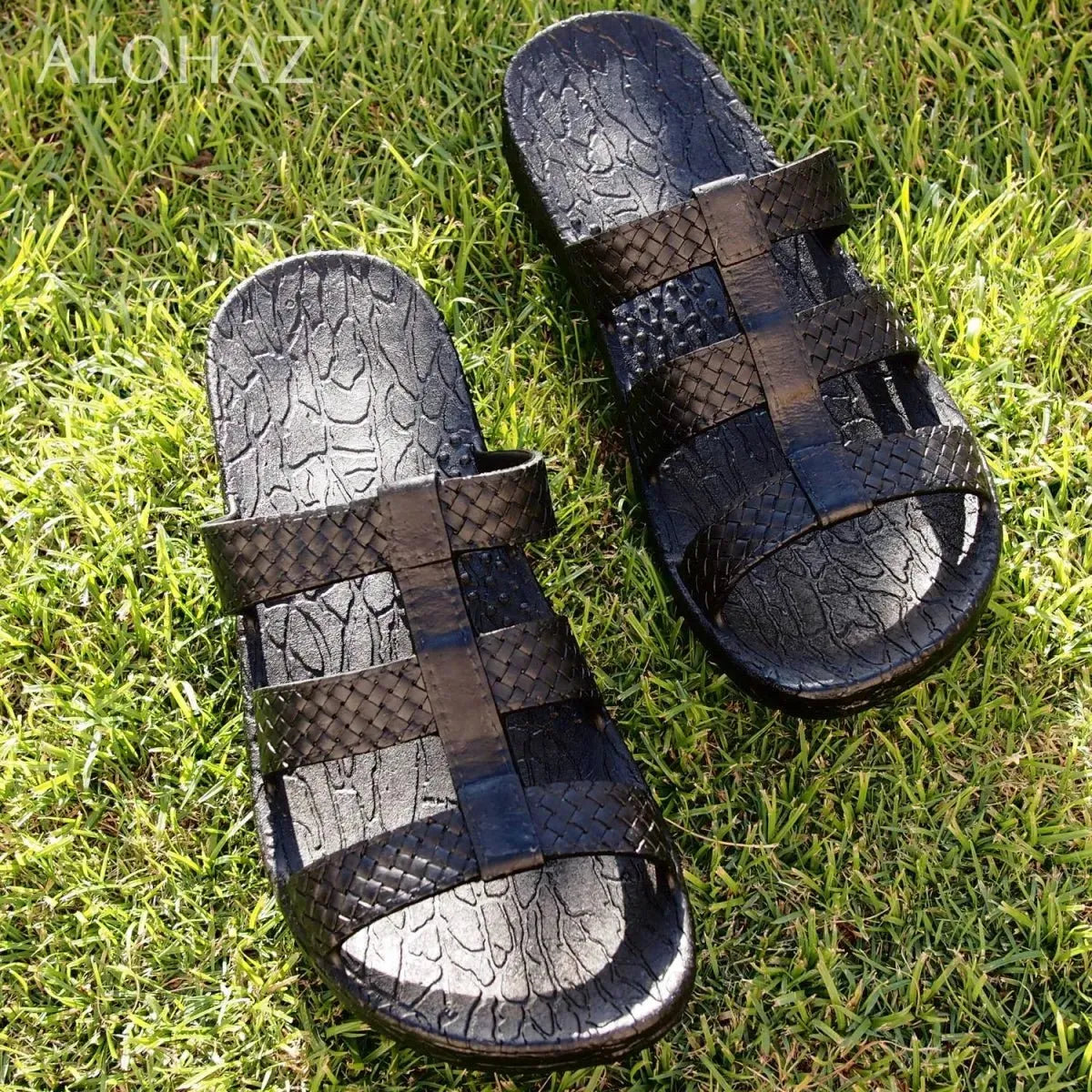 Black jaya jandals® - pali hawaii jesus sandals - alohaz