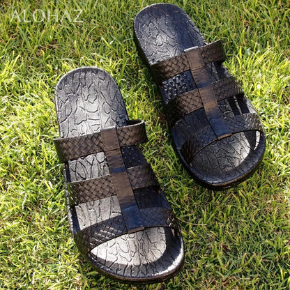 Black jaya jandals® - pali hawaii jesus sandals - alohaz