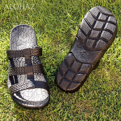 Black jaya jandals® - pali hawaii jesus sandals - alohaz