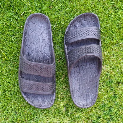 Black jon jandals® - pali hawaii jesus sandals - alohaz