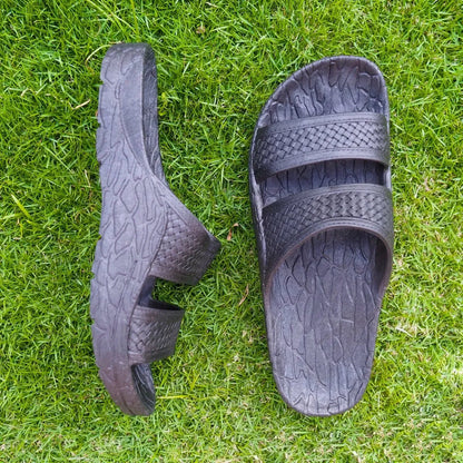 Black jon jandals® - pali hawaii jesus sandals - alohaz