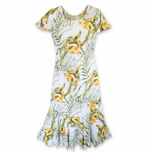 Calla white hawaiian malia dress - alohaz