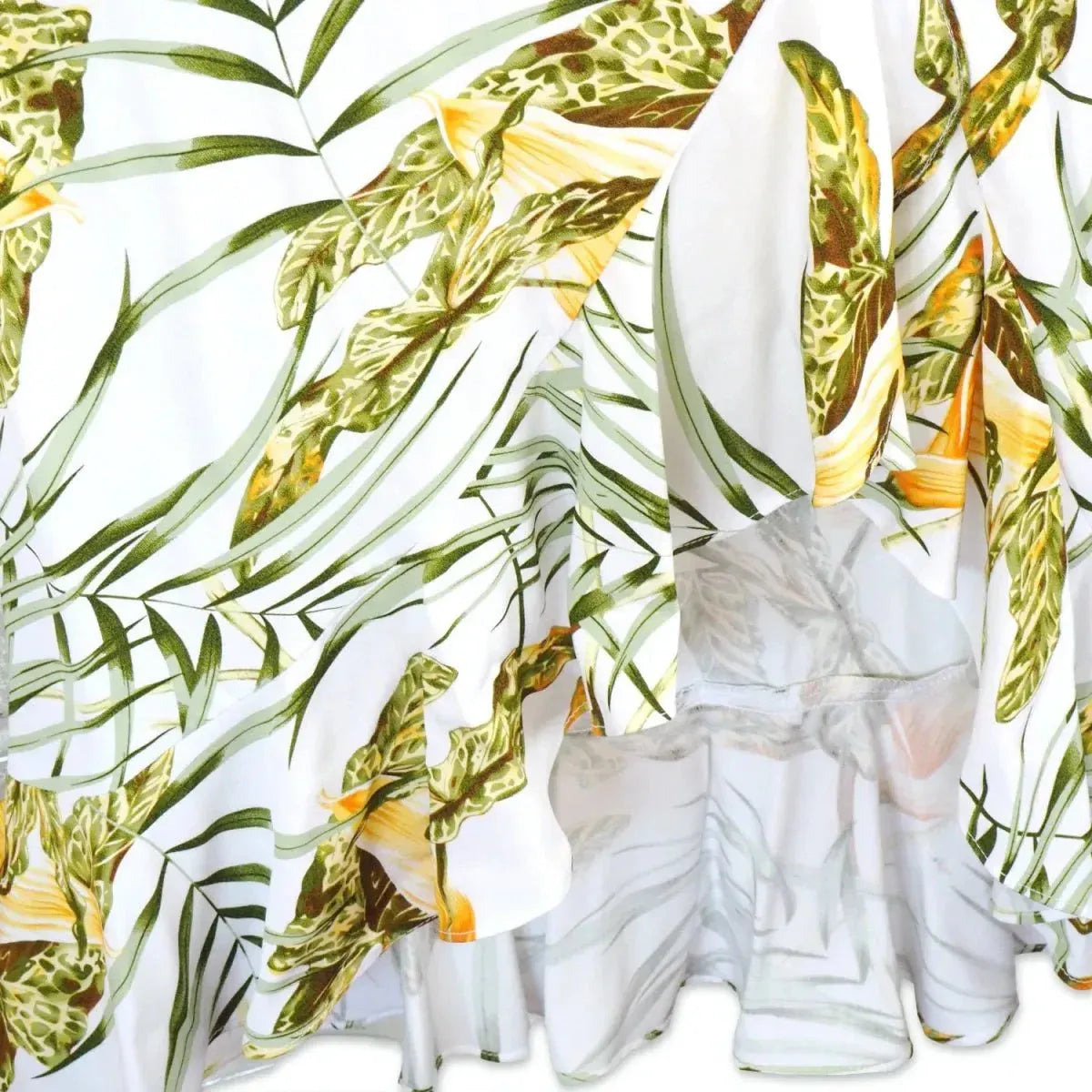 Calla white hawaiian naniloa dress - alohaz