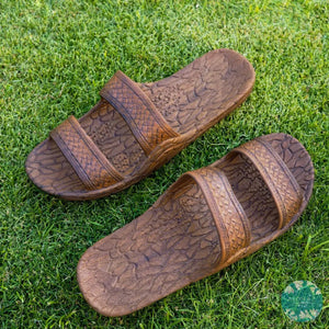 Dark brown classic jandals® - pali hawaii jesus sandals