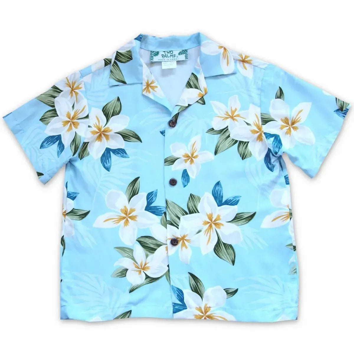 Escape blue hawaiian boy shirt - alohaz