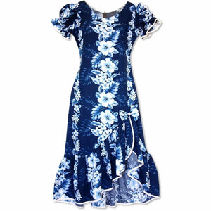 Hanalei blue hawaiian makani dress
