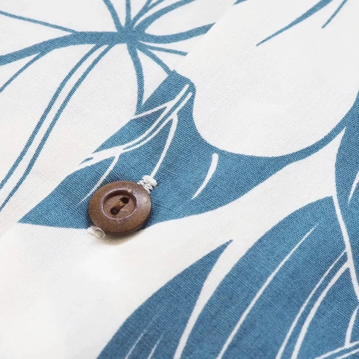 Haven blue hawaiian cotton shirt - alohaz