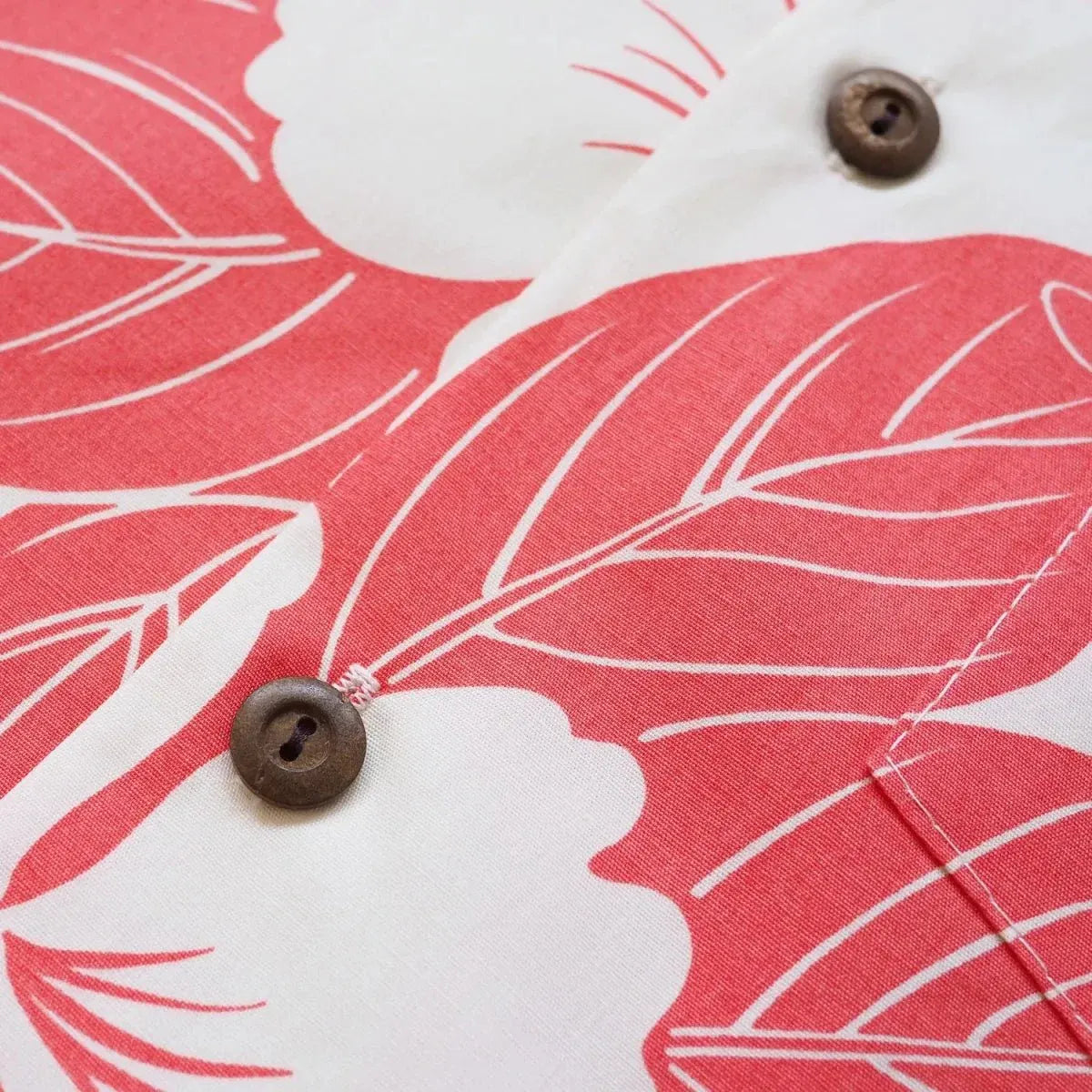Haven coral hawaiian cotton shirt - alohaz