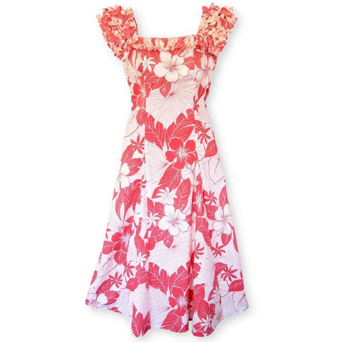 Haven coral hawaiian leilani dress - alohaz