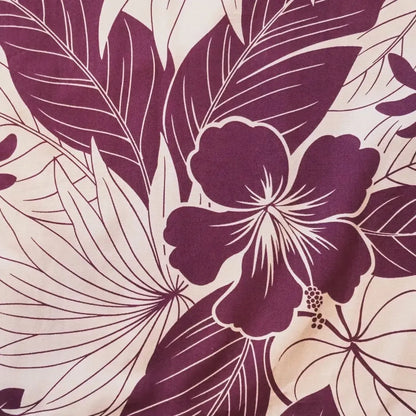 Haven purple hawaiian cotton shirt - alohaz