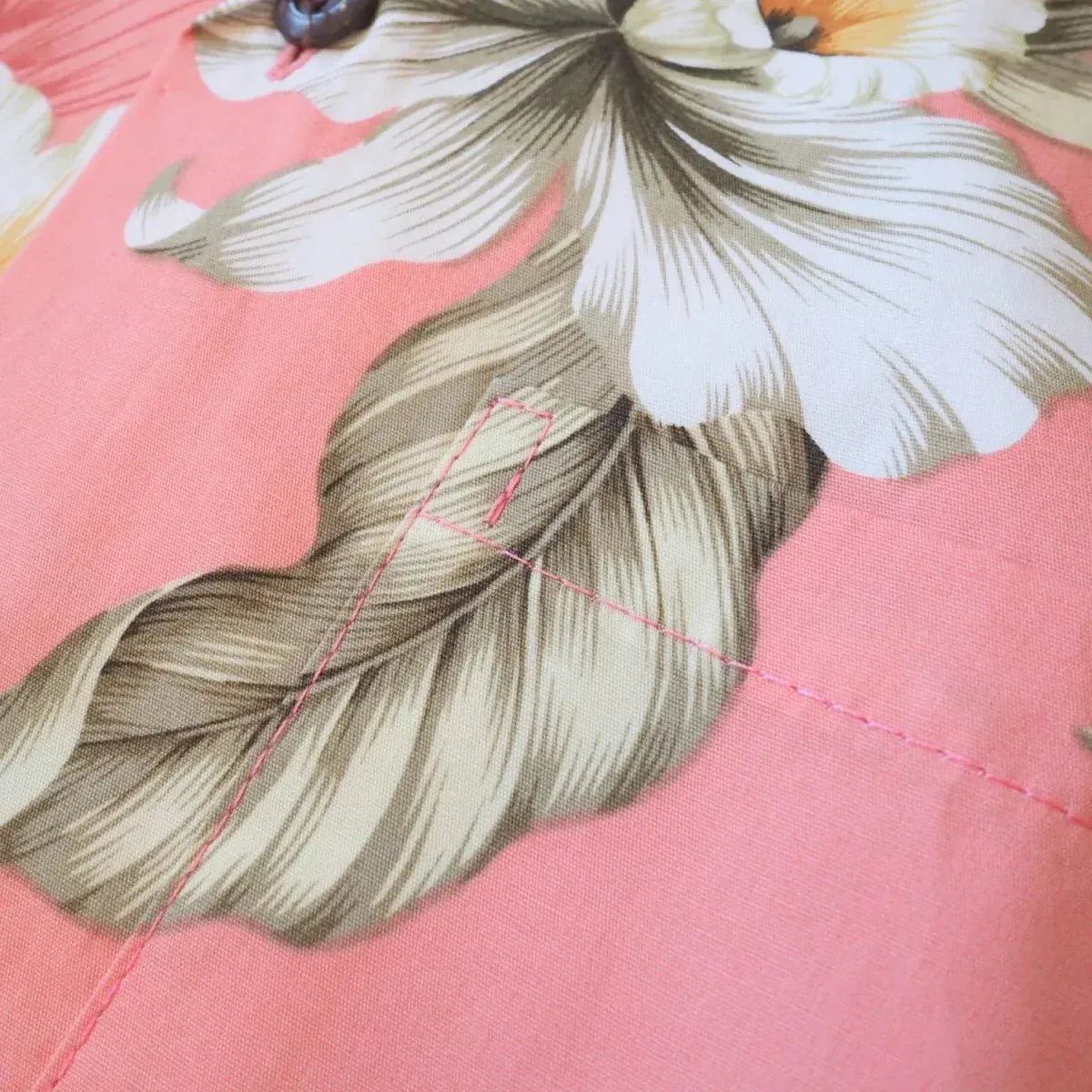 Hibiscus joy pink hawaiian cotton shirt - alohaz