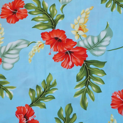 Honeymoon blue hawaiian maxi dress - alohaz