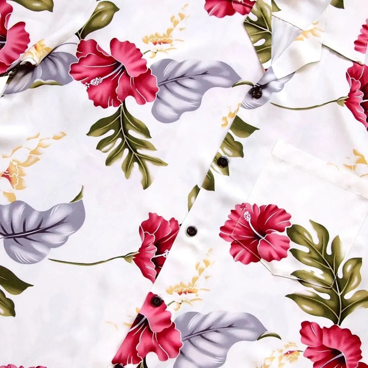 Honeymoon cream hawaiian rayon shirt - alohaz