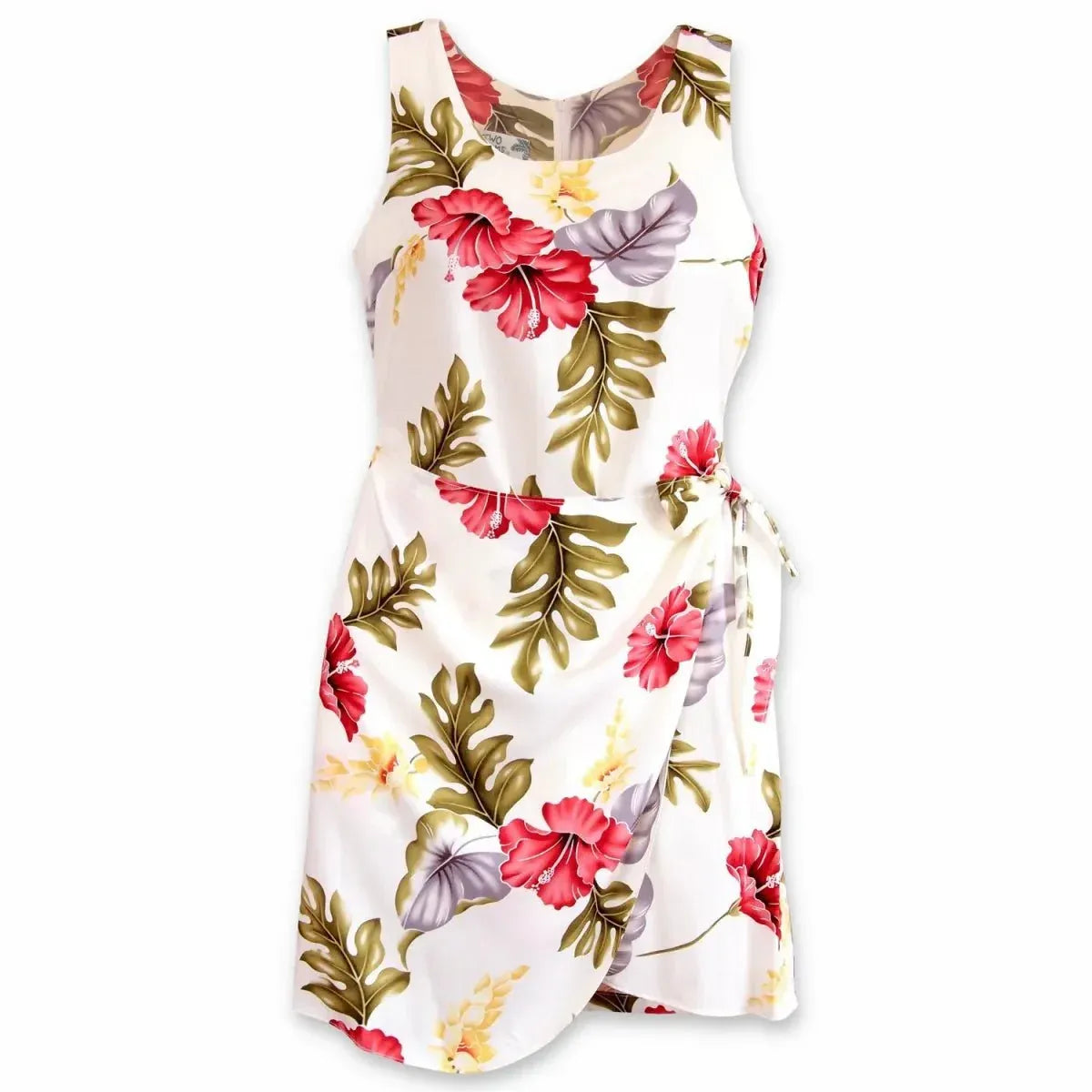 Honeymoon hawaiian honi sarong dress - alohaz