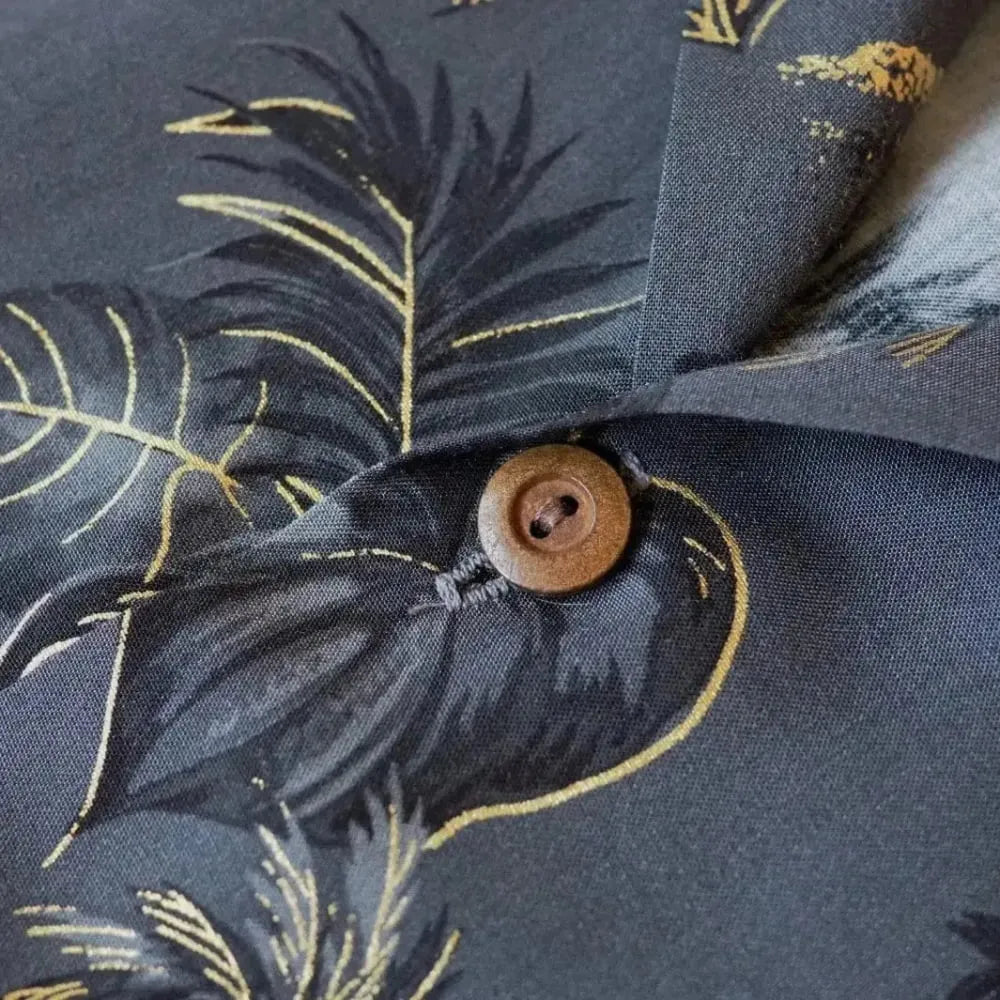 Honolulu grey hawaiian aloha rayon shirt - alohaz