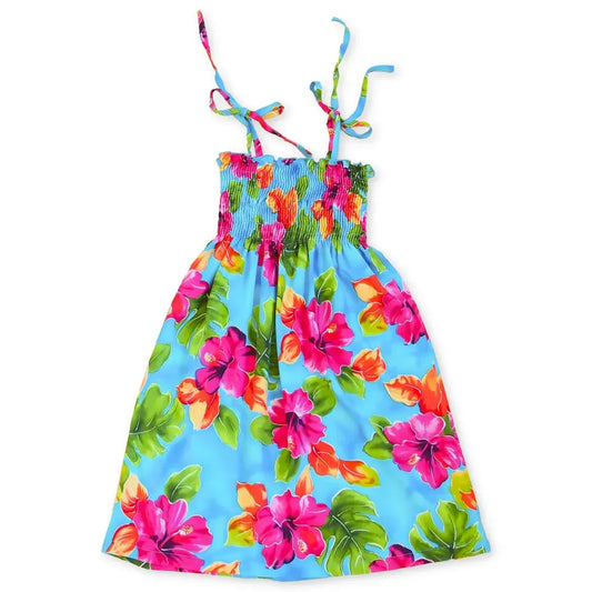 Hoopla blue hawaiian girl sunkiss dress - alohaz