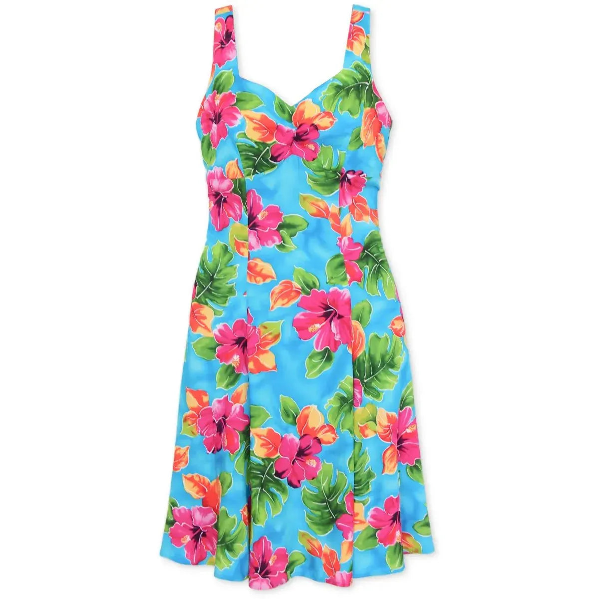 Hoopla blue hawaiian molokini short dress - alohaz