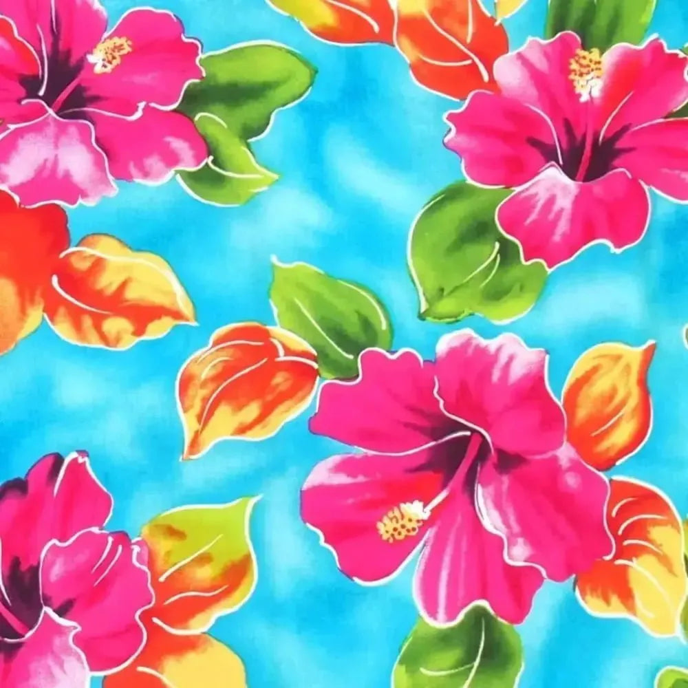 Hoopla blue hawaiian napali halter dress - alohaz