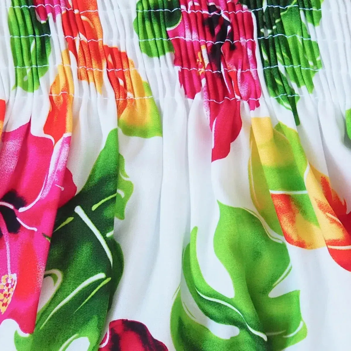 Hoopla white hawaiian girl sunkiss dress - alohaz