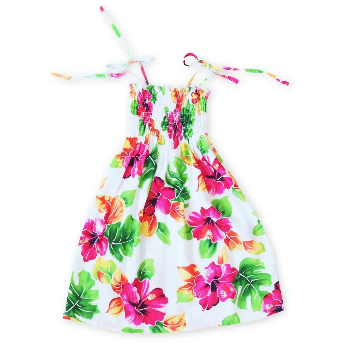 Hoopla white hawaiian girl sunkiss dress - alohaz