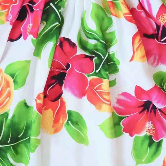 Hoopla white hawaiian molokini short dress - alohaz