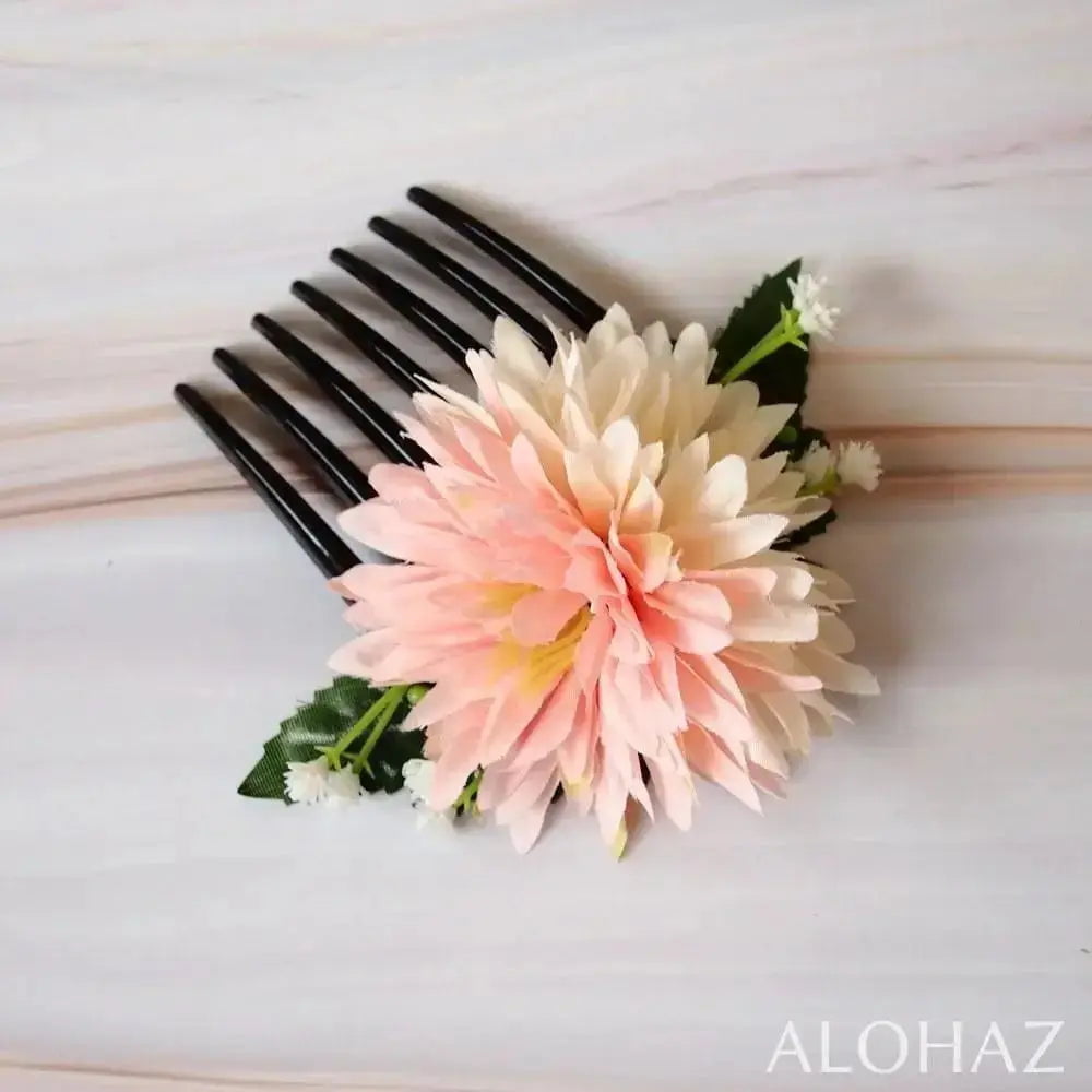Island mums hawaiian flower hair comb