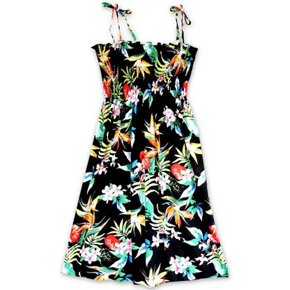 Jungle black hawaiian moonkiss dress - alohaz