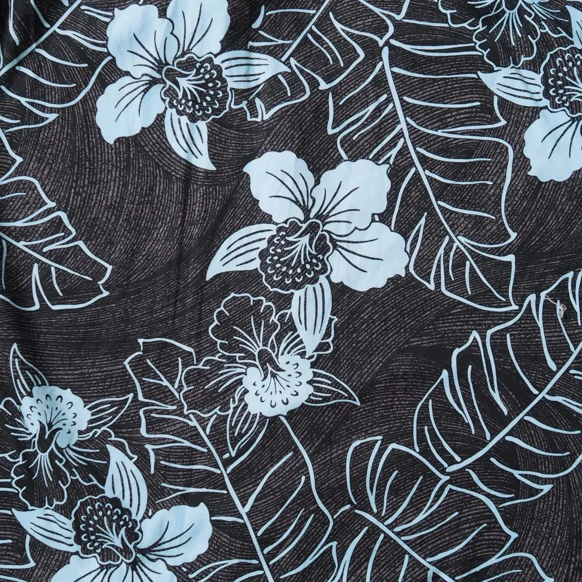 Ka’anapali black hawaiian cotton shirt - alohaz