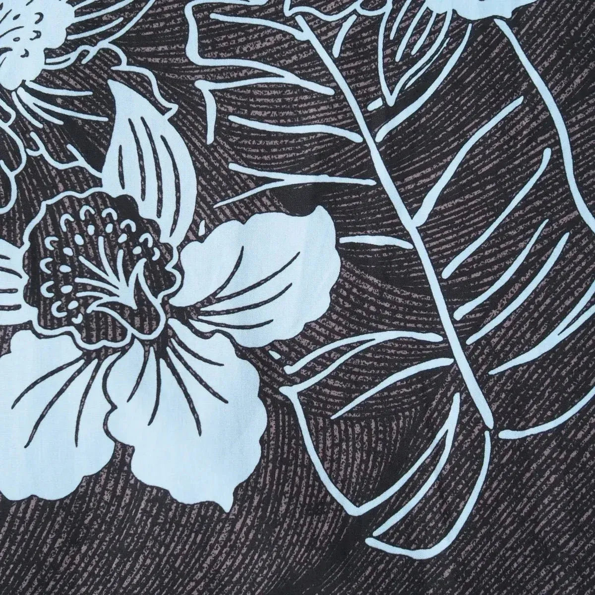 Ka’anapali black hawaiian cotton shirt - alohaz