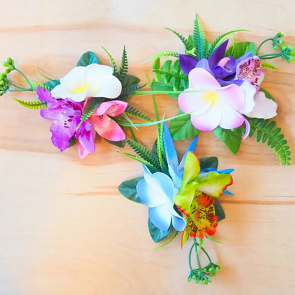 Kaia purple tropical flower hair clip - alohaz