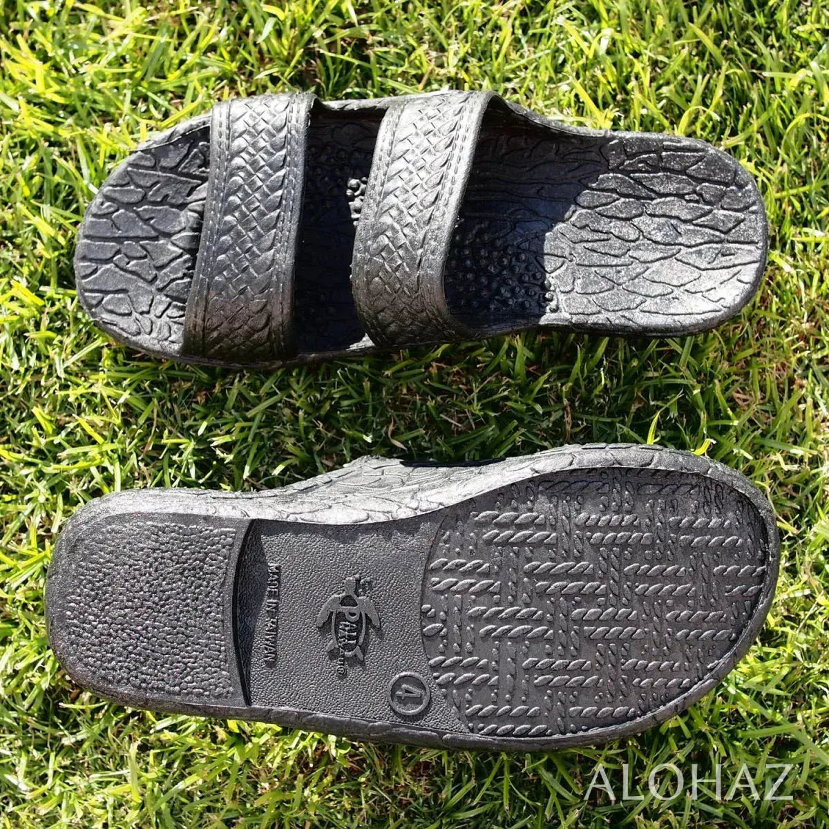 Kids black classic jandals® - pali hawaii jesus sandals