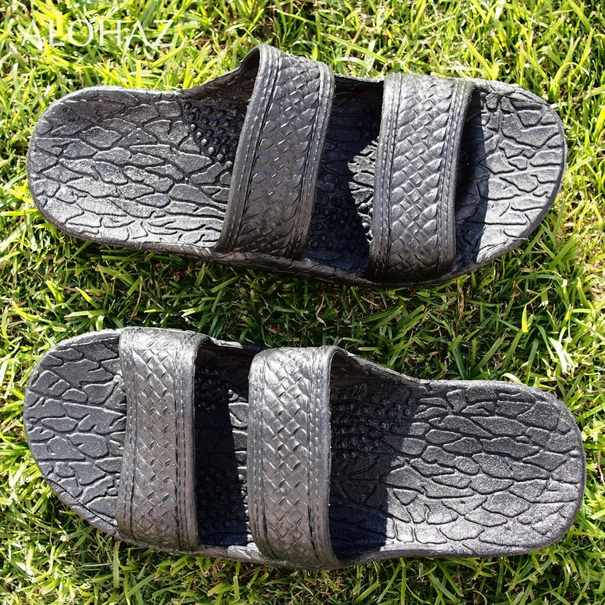 Kids black classic jandals® - pali hawaii jesus sandals
