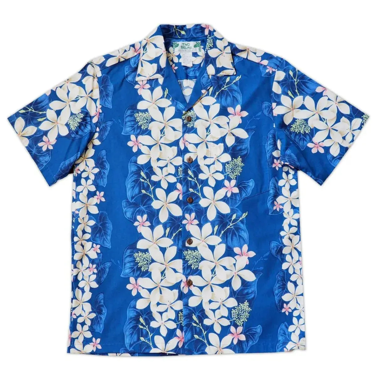 Kuulei blue hawaiian cotton shirt - alohaz