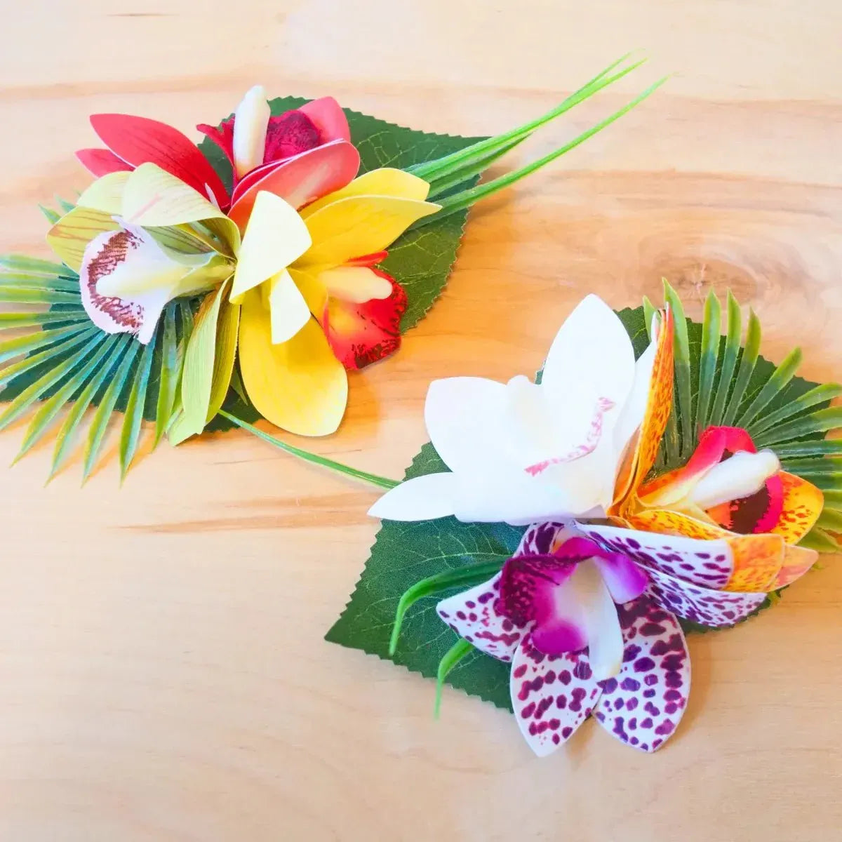 Mahina orchid tropical flower hair clip - alohaz