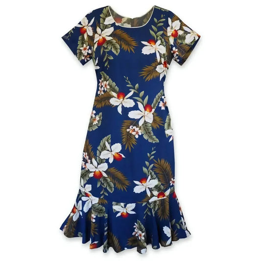 Majestic blue hawaiian laka dress - alohaz