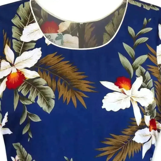 Majestic blue hawaiian laka dress - alohaz