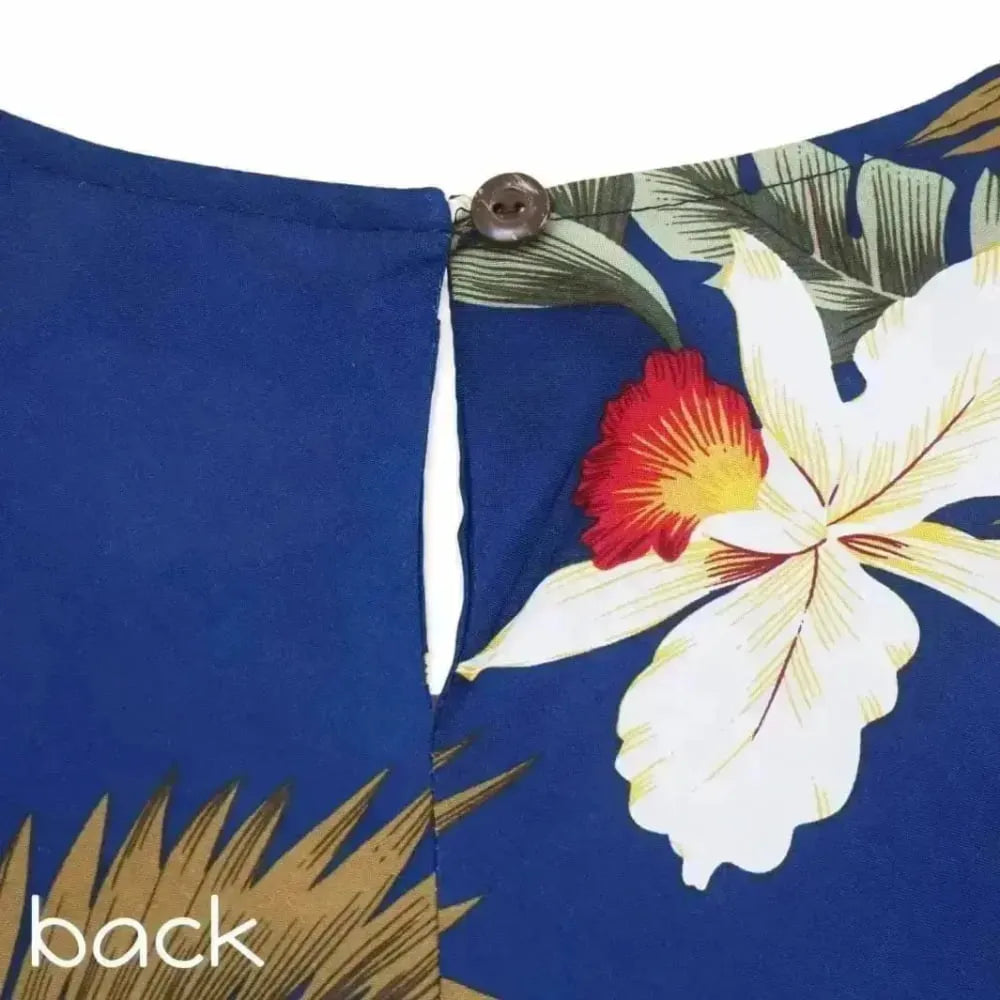 Majestic blue hawaiian malia dress - alohaz