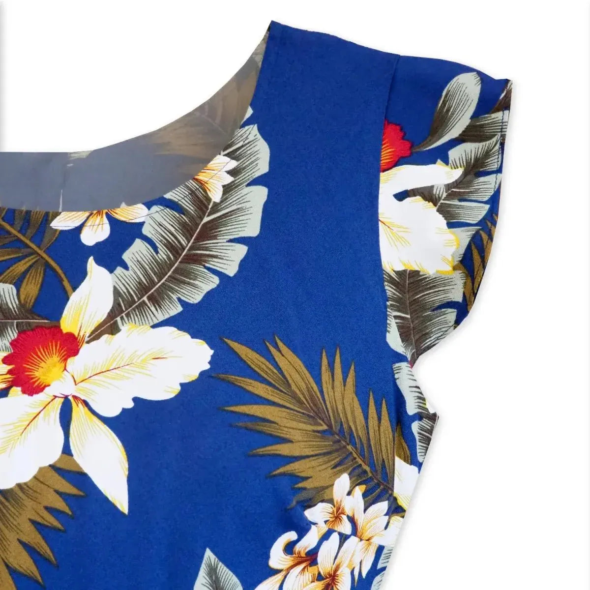 Majestic blue hawaiian xoxo short dress - alohaz