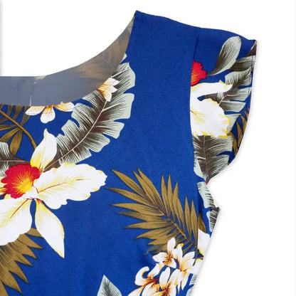 Majestic blue hawaiian xoxo short dress - alohaz