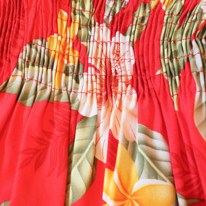Makaha red hawaiian girl sunkiss dress