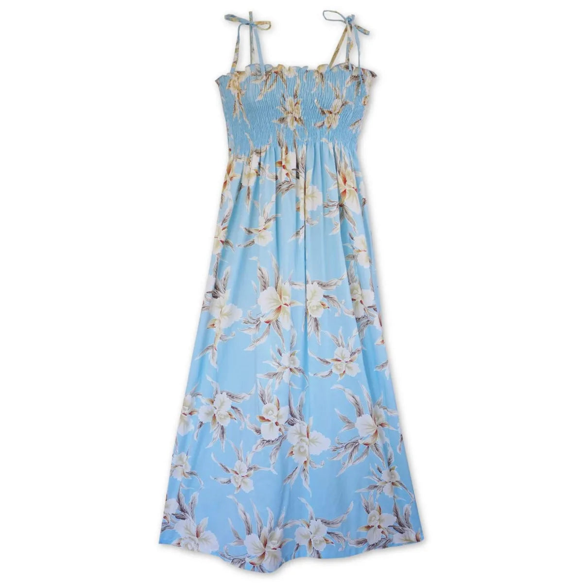 Blue Hawaiian Cutout Maxi
