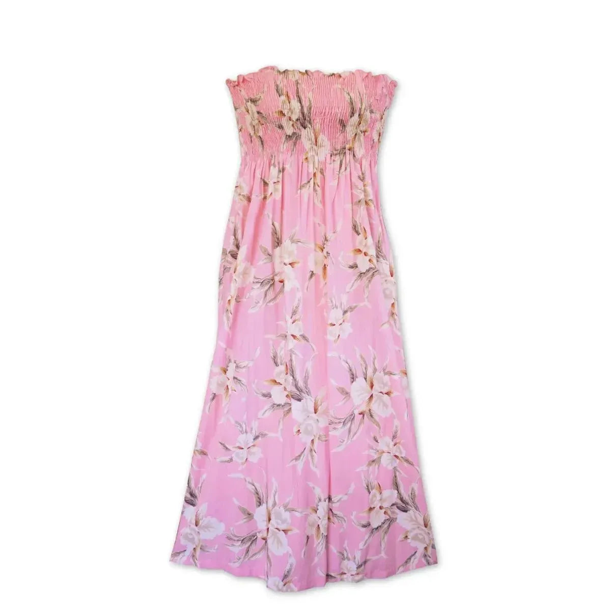 Mele pink hawaiian maxi dress - alohaz