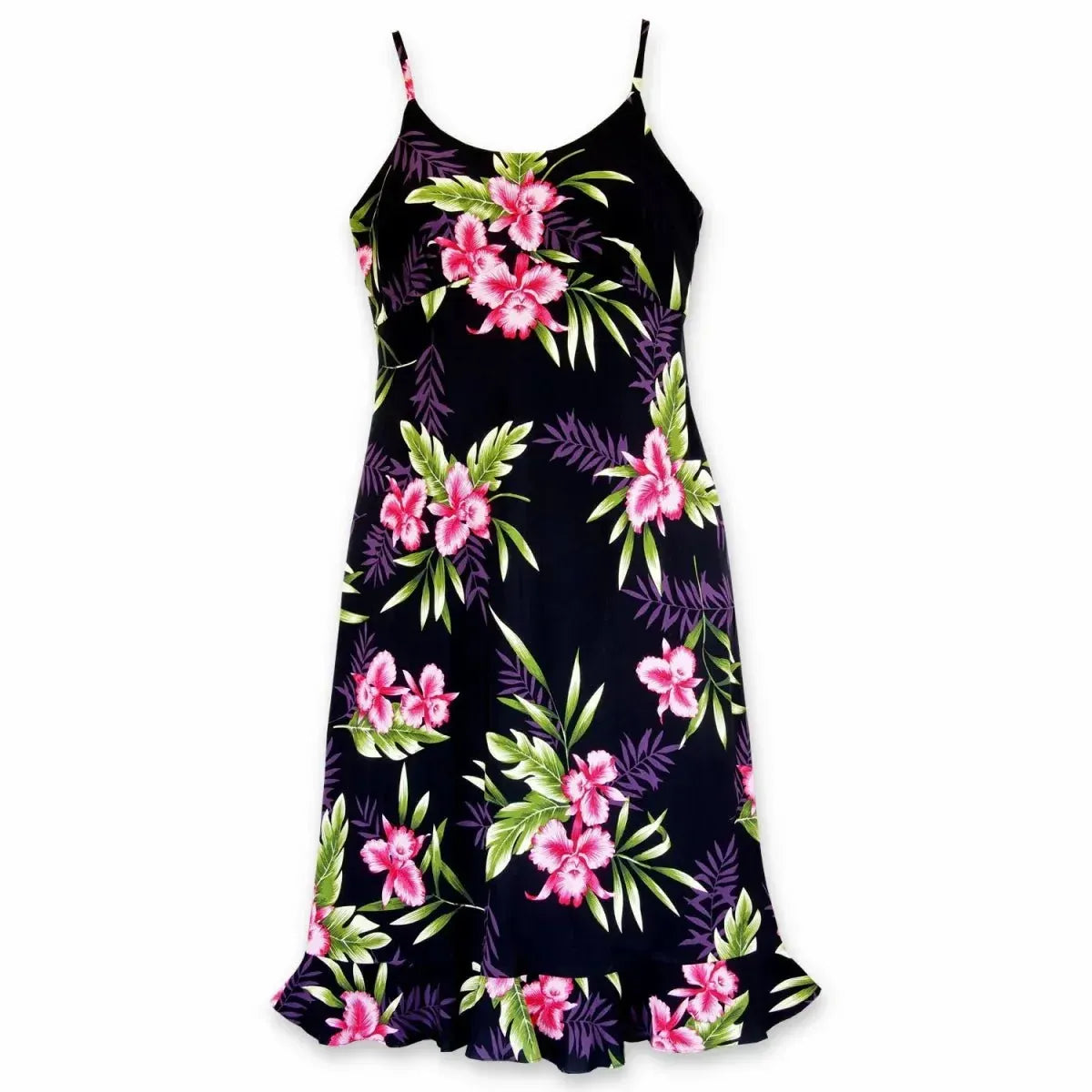 Midnight black hawaiian kamalii dress - alohaz