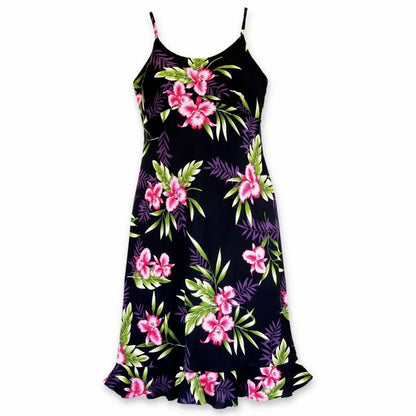 Midnight black hawaiian kamalii dress - alohaz