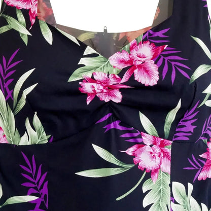 Midnight black hawaiian molokini short dress - alohaz