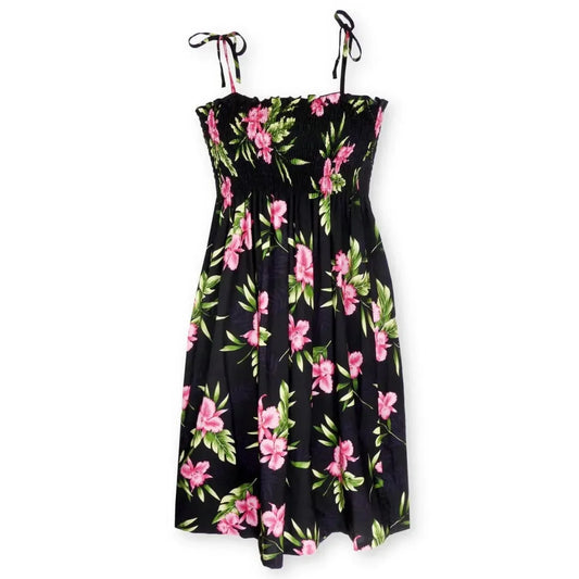 Midnight black hawaiian moonkiss dress - alohaz