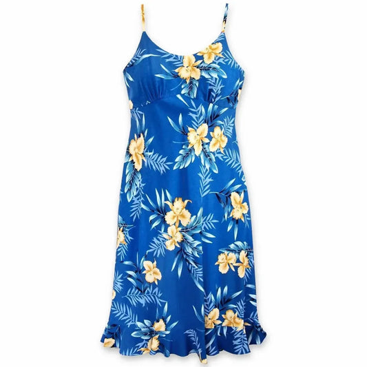 Midnight blue hawaiian kamalii dress - alohaz